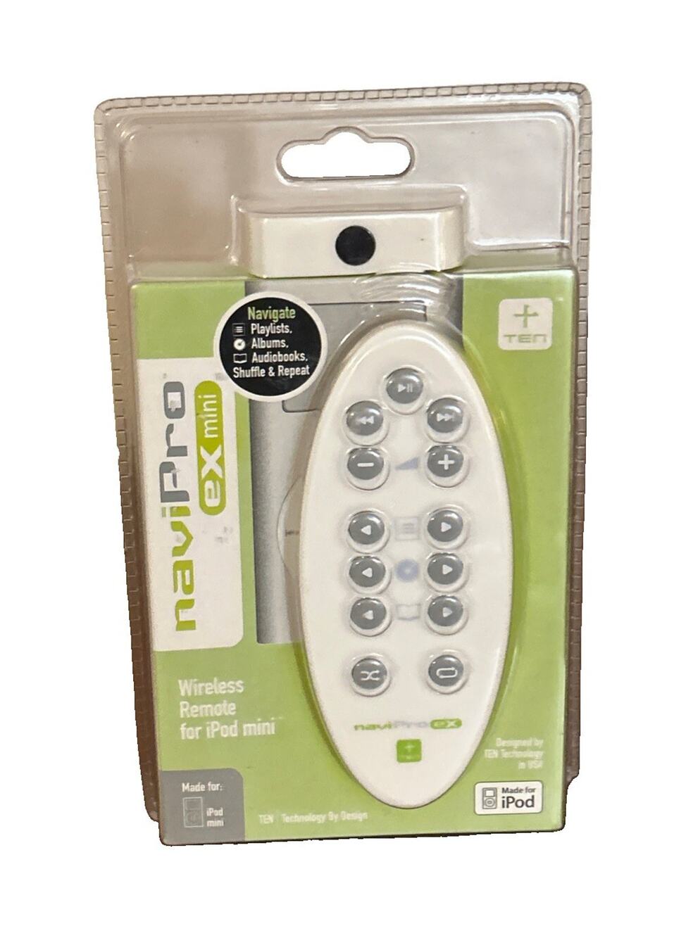 TEN Technology naviPro EX Mini Wireless Remote For iPod Photo Click Wheel New